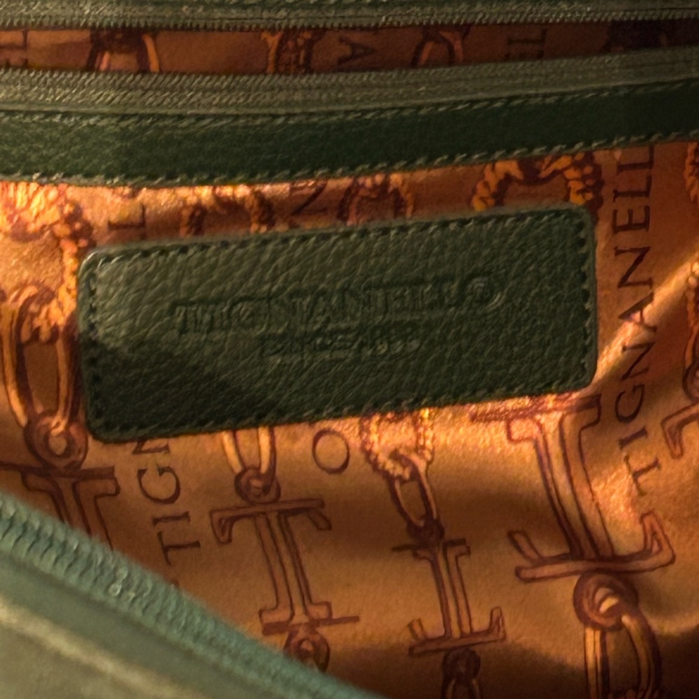 Tignanello Green Suede Women's Purse - Picture 7 of 9